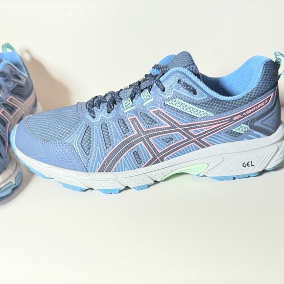Asics Gel-Venture 7 Blue Women's Size 9.5 US Running Shoes Lace Up Sneakers - Picture 3 of 10